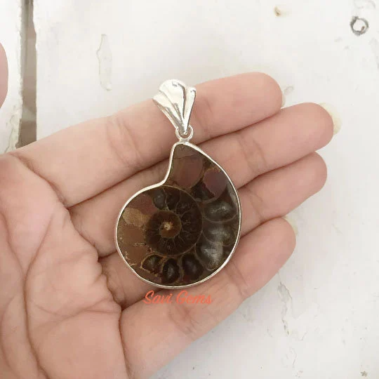 Ammonite pendants 2025 sterling silver