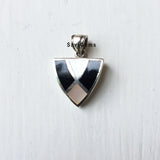 Inlay Mother of Pearl Sterling Silver Pendant