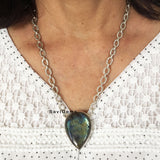 Labradorite Silver Necklace