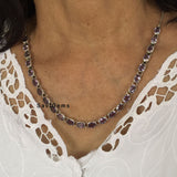 Amethyst Facetted Sterling Silver Necklace