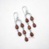 Golden Sunstone 925 Sterling Silver Earring