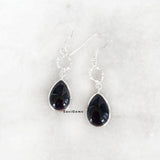 Black Onyx Teardrop 925 Sterling Silver Earring