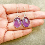 Amethyst Oval Sterling Silver Earring