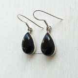 Black Onyx Teardrop Sterling Silver Earring