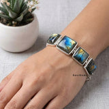 Labradorite Sterling Silver Bracelet