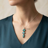 Dichroic Glass Sterling Silver Pendant
