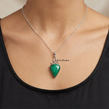 Malachite Sterling Silver Pendant