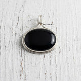 Black Onyx 925 Silver Pendant