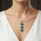 Dichroic Glass Sterling Silver Pendant