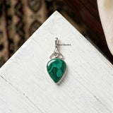 Malachite Sterling Silver Pendant