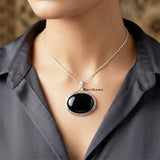 Black Onyx 925 Silver Pendant