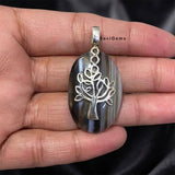 Sardonyx Tree Sterling Silver Pendant