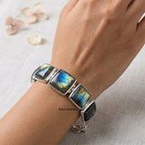 Labradorite Sterling Silver Bracelet