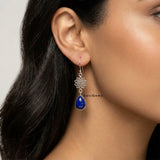 Lapis Lazuli Teardrop 925 Sterling Silver Earring