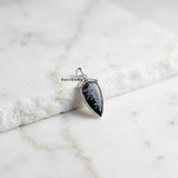 Snowflake obsidian Silver Pendant
