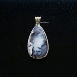 Merlinite Agate Sterling Silver Pendant