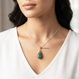 Green Aventurine Sterling Silver Pendant