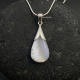 Merlinite Agate Sterling Silver Pendant