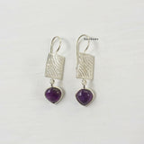 Amethyst 925 Sterling Silver Earring