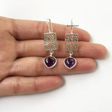 Amethyst 925 Sterling Silver Earring