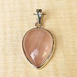 Rose Quartz Sterling Silver Pendant