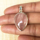 Rose Quartz Sterling Silver Pendant