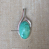 Natural Turquoise Sterling Silver Pendant