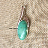 Natural Turquoise Sterling Silver Pendant