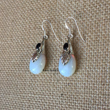 Opalite & Black Onyx Drop 925 Sterling Silver Earring