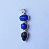 Dichroic Glass Sterling Silver Pendant