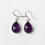 Amethyst Teardrop 925 Sterling Silver Earring