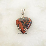 Mahogany Obsidian Sterling Silver Pendant