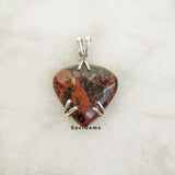 Mahogany Obsidian Sterling Silver Pendant