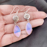 Opalite Evil Eye 925 Sterling Silver Earring