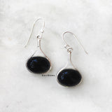 Black Onyx Drop 925 Sterling Silver Earring
