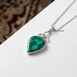 Malachite Sterling Silver Pendant
