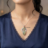 Prehnite Sterling Silver Pendant