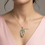 Prehnite Sterling Silver Pendant