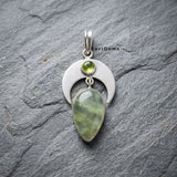 Prehnite Sterling Silver Pendant