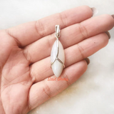 Rainbow Moonstone Sterling Silver Pendant