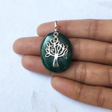 Gemstone Tree of Life Sterling Silver Pendant