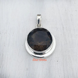 Smoky Quartz 925 Sterling Silver Pendant