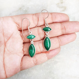 Malachite 925 Sterling Silver Earring