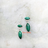 Malachite 925 Sterling Silver Earring