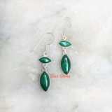 Malachite 925 Sterling Silver Earring