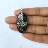 Gemstone Tree of Life Sterling Silver Pendant