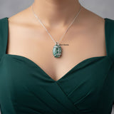 Green Aventurine Sterling Silver Pendant