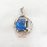 Labradorite 925 Sterling Silver Pendant