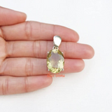 Lemon Topaz 925 Sterling Silver Pendant