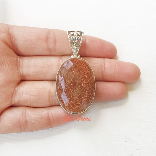 Golden Sunstone 925 Sterling Silver Pendant